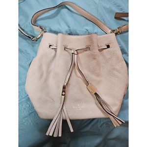Kate Spade New York gray Street Cooper bucket bag